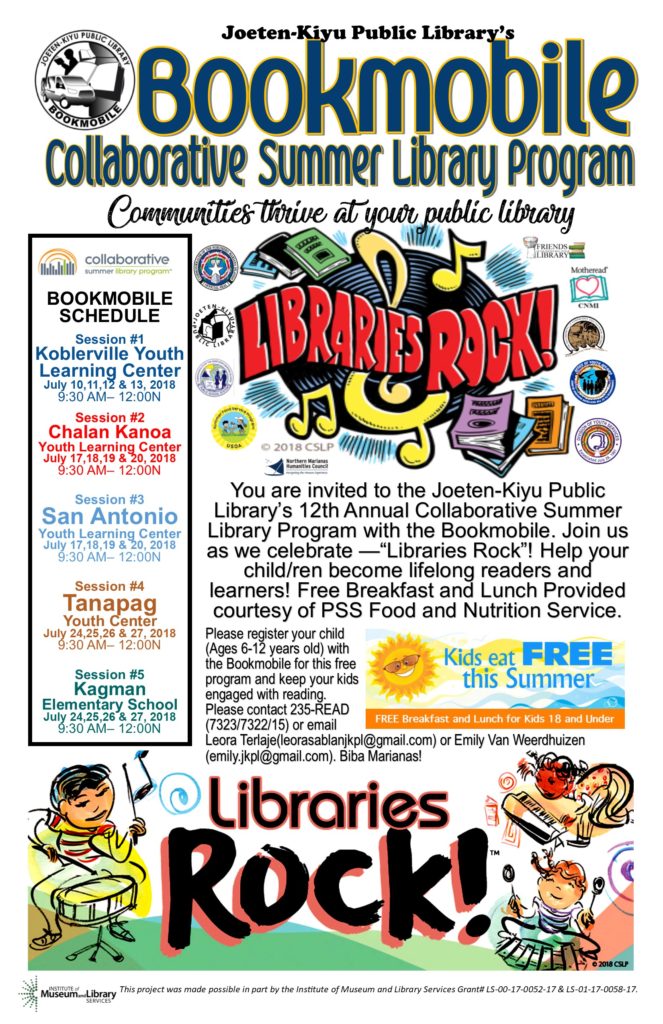 2018 Bookmobile Collaborative Summer Library Program Joeten Kiyu