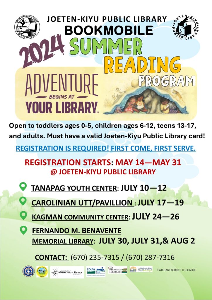 2024 Summer Reading Program Joeten Kiyu Public Library